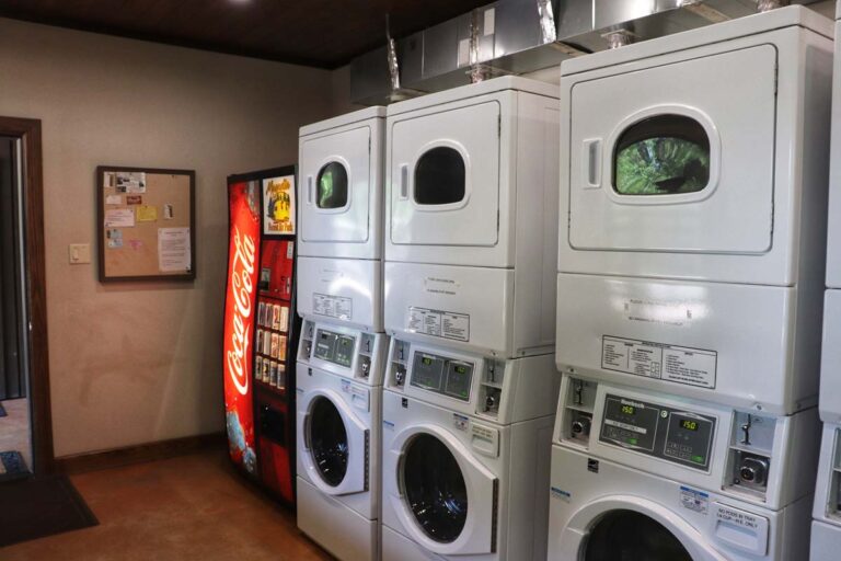 laundry washer and dryers, soda machine