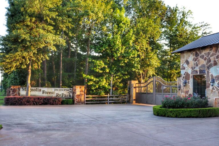 entry gate to magnolia forest